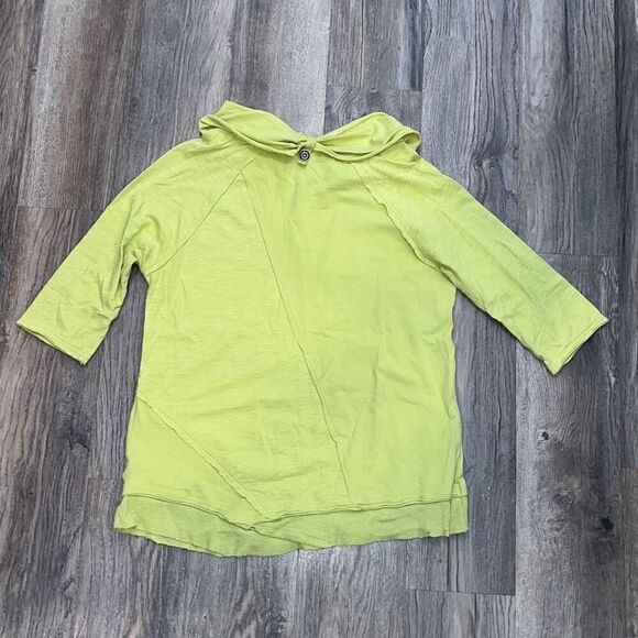 Soft Surroundings Green Cowl Neck Top Small Petite SP - Picture 4 of 7